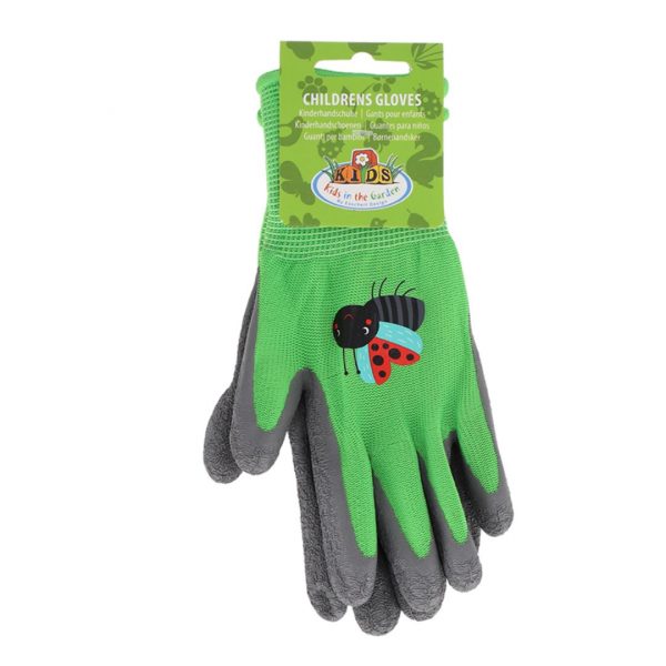 Gartenhandschuhe für Kinder mit Insektenmotiv