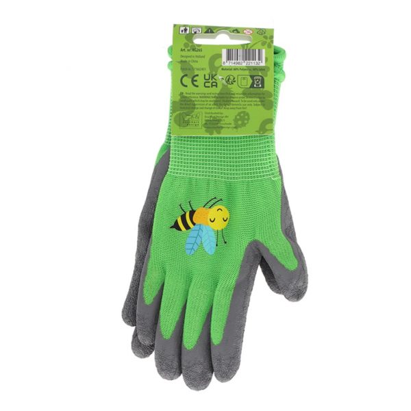 Gartenhandschuhe für kleine Gärtner mit niedlichem Insektenmotiv