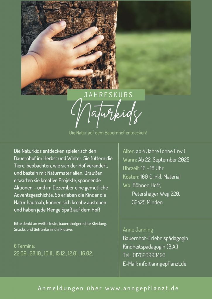 Workshops für Kinder ab 4 Jahre