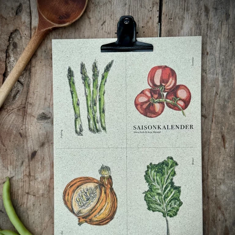 Saisonkalender Gemüse - ideal zum Kochen mit Kindern