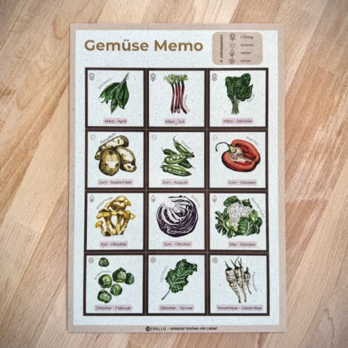 Gemüse Memo Spiel