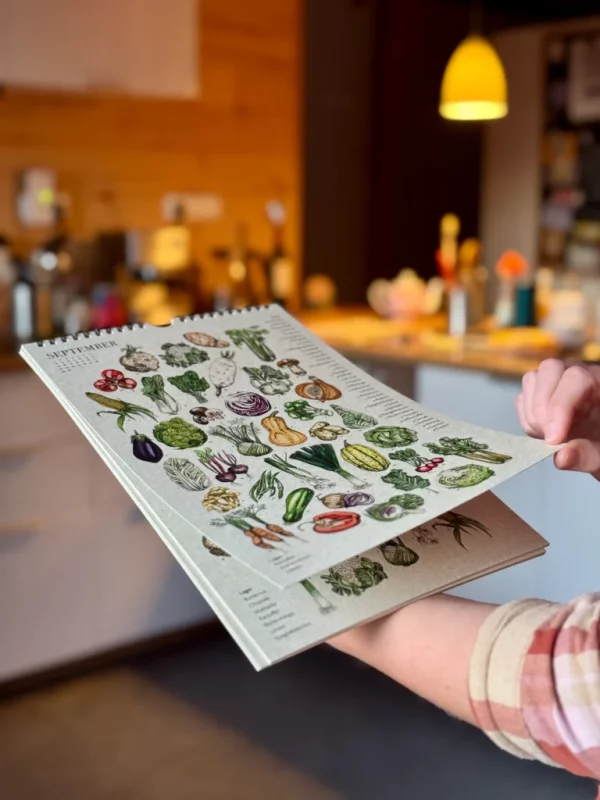 Saisonkalender Gemüse - tolles Geschenk für Gemüsefans