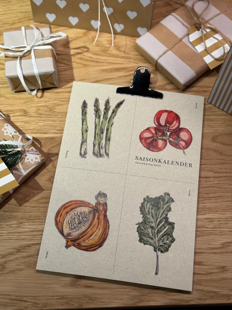 Saisonkalender Gemüse - tolles Gerschenk für Gartenfans