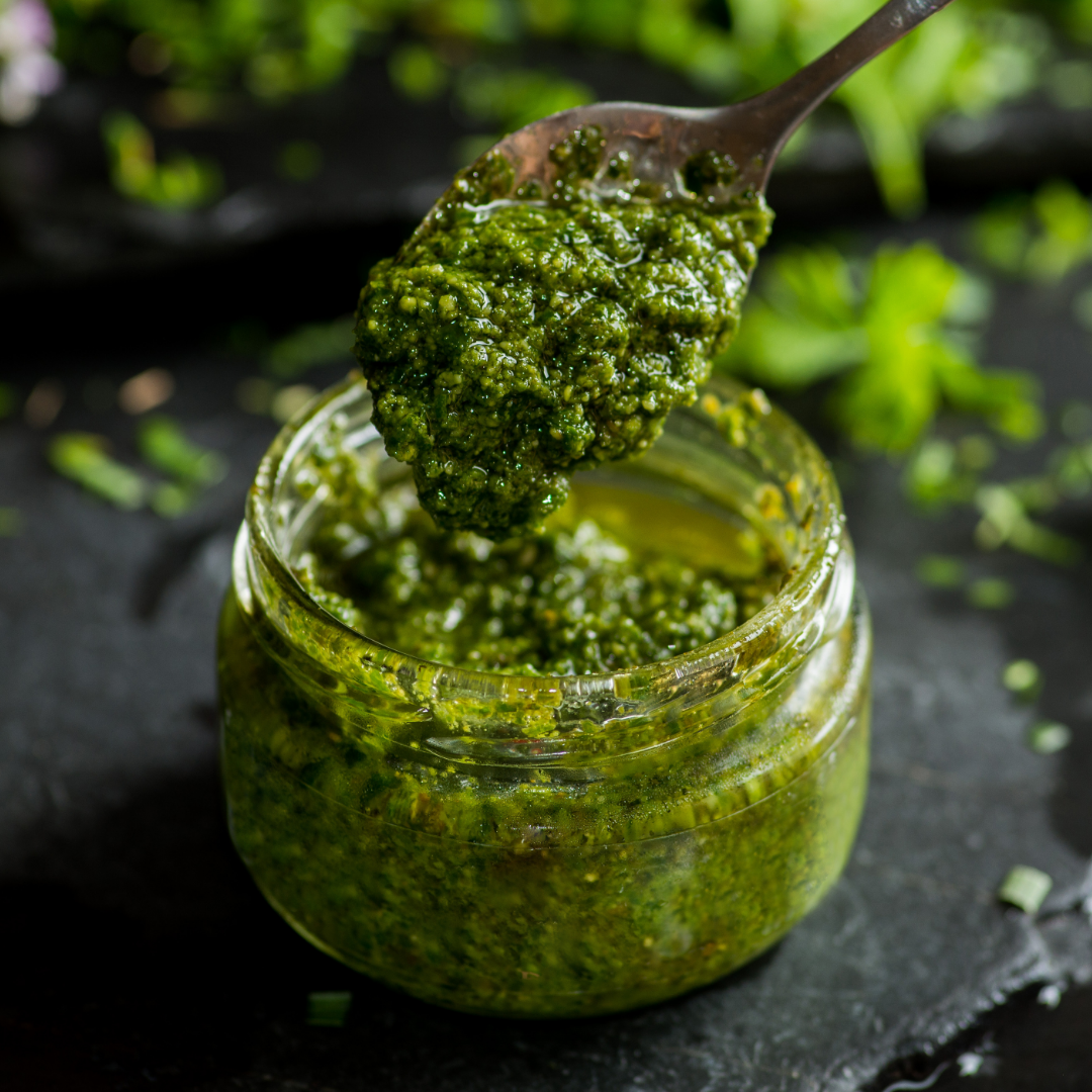 Rezept Basilikum Pesto - mit Kindern einen Duftgarten anlegen