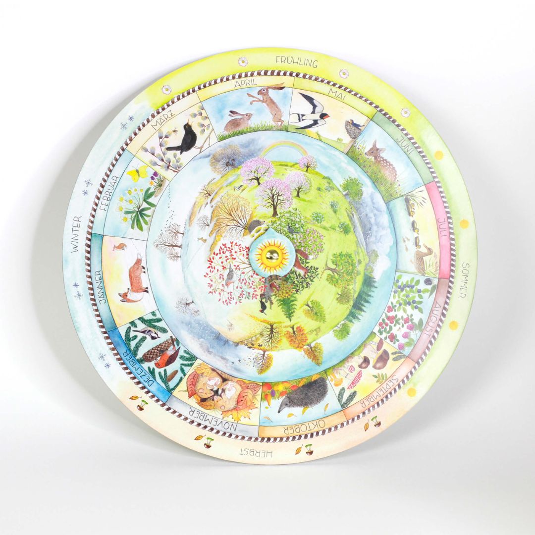 Jahresuhr für Kinder - spielerisches entdecken der Jahreszeiten für Kinder, Familien, Kita
